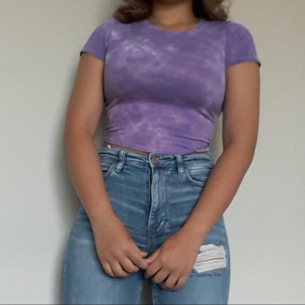 SOLD Crop Tie Dye Top